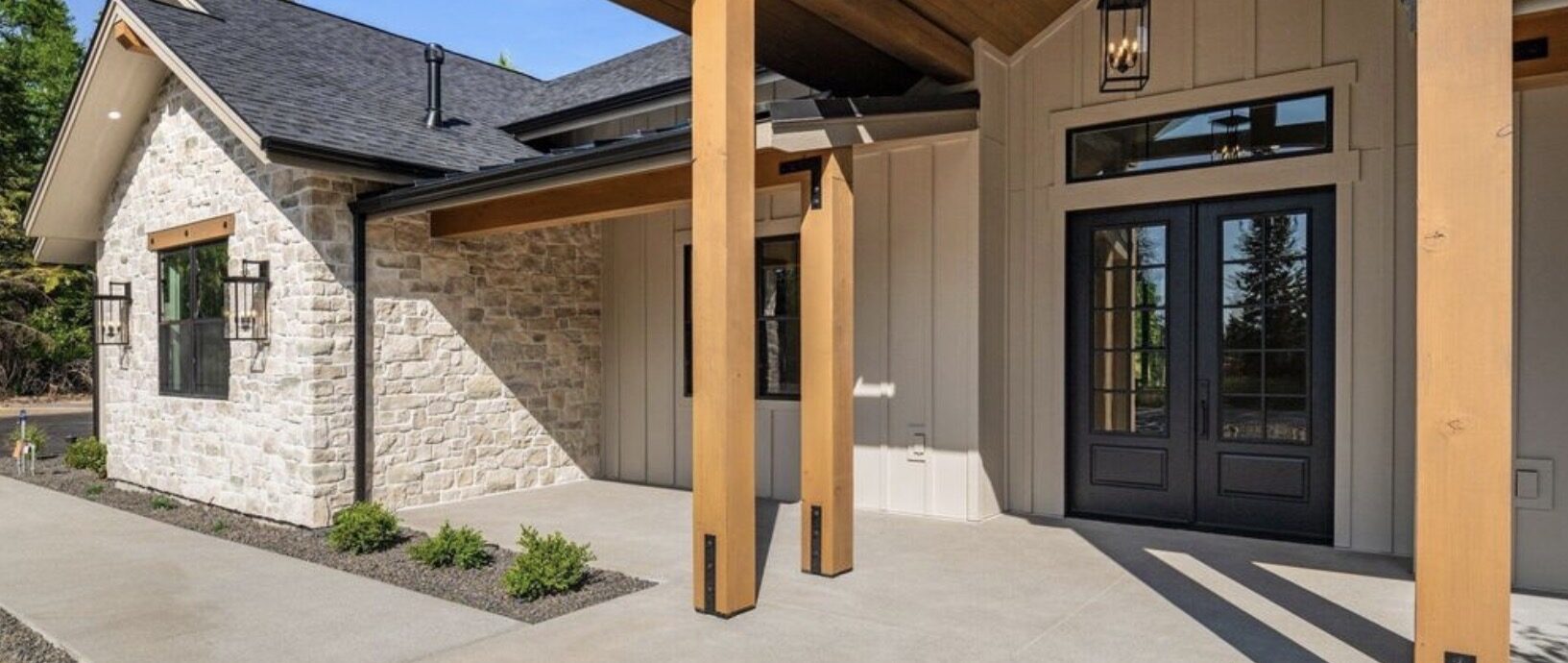 Covered porch exterior painting Coeur d'Alene Idaho by Donner Painting