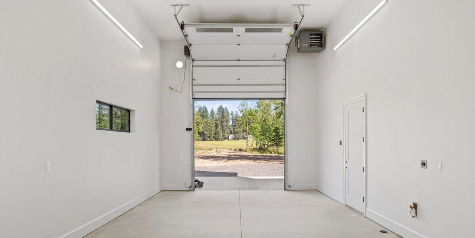 Aerial view of completed exterior home painting in North Idaho by Donner Painting